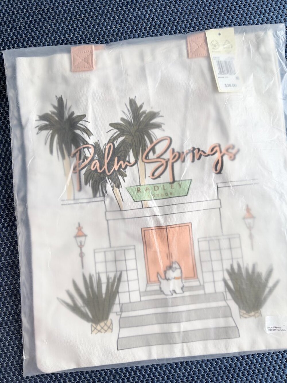 Radley London Palm Springs Canvas Tote - New with cosmetic defects - Picture 6 of 6